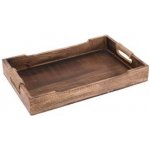 M.a.t. Podnos 39x25,5x5cm mangové dřevo držadlo provaz – Zboží Dáma