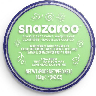Snazaroo barva na obličej 18 ml Zelená světlá Pale Green – Zboží Dáma Snazaroo barva na obličej 18 ml Zelená světlá Pale Green – Zboží Dáma