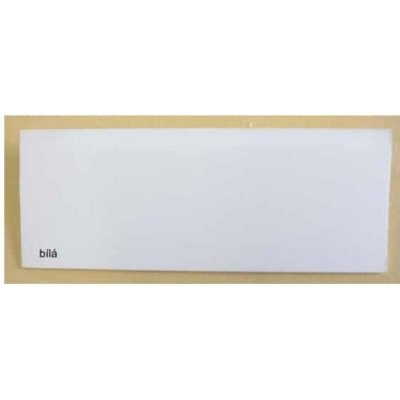 URBÁNEK Plastová kolejnice CM - krycí čelo bílé - na míru – Zboží Mobilmania