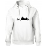 EKG les Oversized mikina dámská Moon kratší + širší Bílá – Zboží Dáma