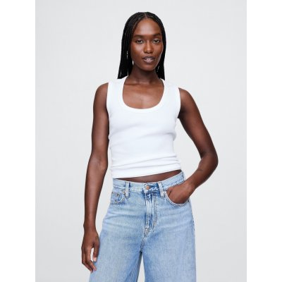 GAP Žebrované tílko bílá – Zboží Mobilmania