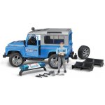 Bruder 2597 Policejní Land Rover Defender + policista a maják – Hledejceny.cz