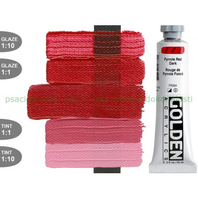 Golden Artist Colors Heavy Body akrylová barva pyrrole red dark 59 ml – Hledejceny.cz