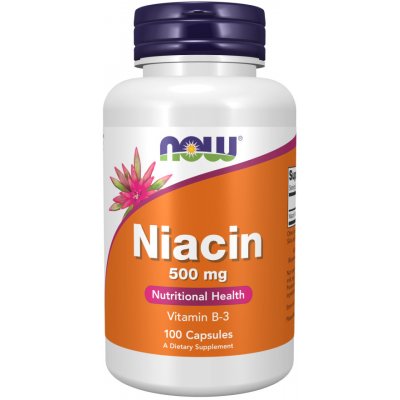 Now Foods Niacin Niacinamide 500 mg 100 kapslí