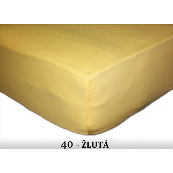 FIT bavlna prostěradlo Jersey 140g/m2 žluté 60x120 od 198 Kč - Heureka.cz