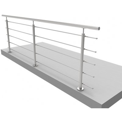 HK Zábradlí Nerezové rovné zábradlí 3000x1000 KNRH5/3-2 – HobbyKompas.cz