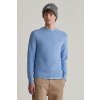 Pánský rolák Gant Cotton Micro Textured C-neck modrá