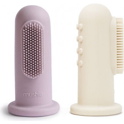 Mushie silikonový na prst Soft Lilac + Ivory MFT406 2ks – Zbozi.Blesk.cz