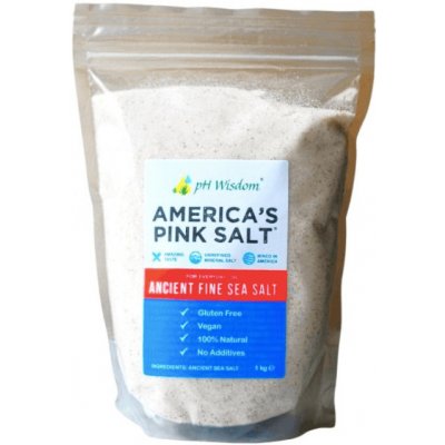 REDMOND Real Salt America's Pink Salt Jemně mletá sůl z podzemního dolu v Utahu 1 kg – Zboží Mobilmania