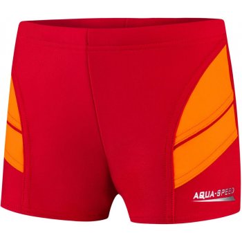 Aqua Speed plavecké šortky Andy Red/Orange Pattern