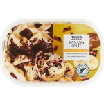 Tesco Mražený krém banánový s polevou s čokoládovou příchutí a kousky čokolády 900 ml – Zboží Mobilmania