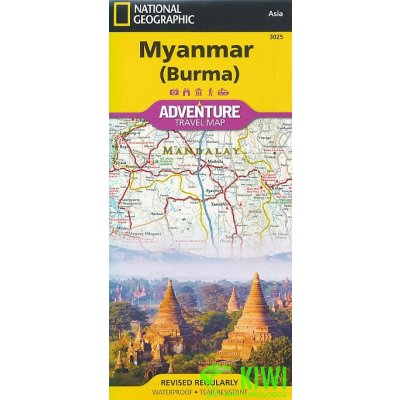 mapa Mynmar Burma 1:1,48 mil voděodolná – Hledejceny.cz