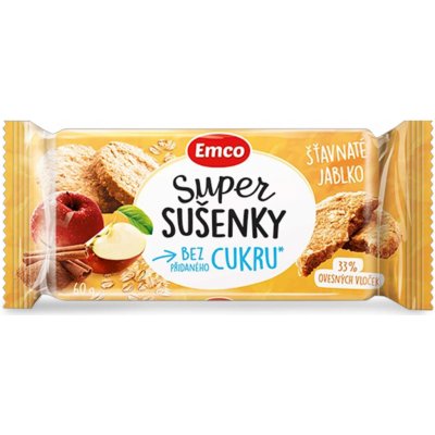 Emco Super sušenky Šťavnaté jablko 60 g – Sleviste.cz