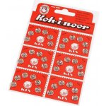 Kovové patentky / stiskací knoflíky vel. 1 a 2 Varianta: 1 (Ø8,5 mm) nikl, Balení: 6 karta – Zboží Dáma