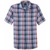 Pánská Košile Olymp Casual lněná košile s krátkým rukávem modrá 4044 35 32