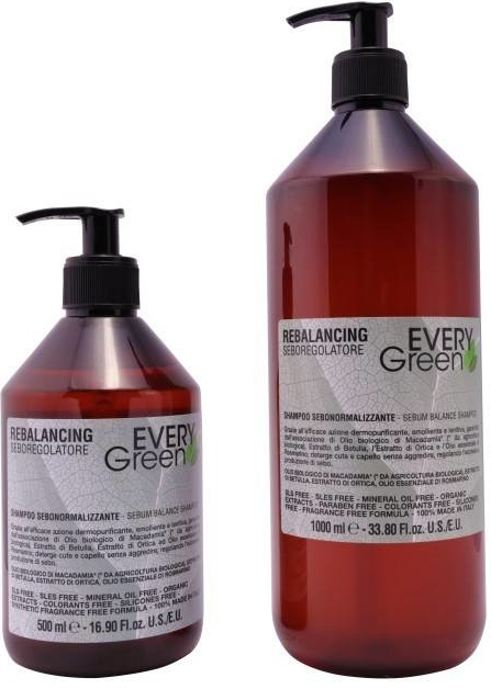 Every Green Seboregolatore šampon pro regulaci vylučování kožního mazu 1000 ml