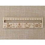 Lucille DD03542 dřevěné designové pravítko – Zboží Dáma