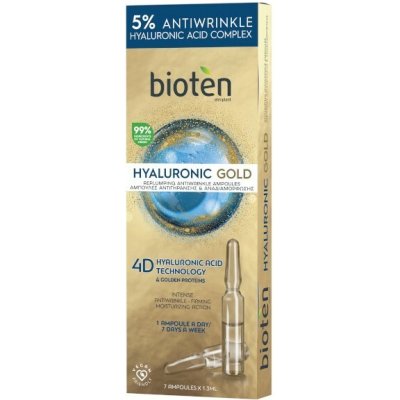 bioten Hyaluronic Gold Replumping Anti-Wrinkle ampules 7 x 1,3 ml – Zboží Mobilmania