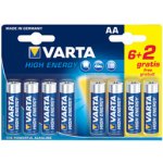 VARTA HighEnergy AA 2900 mAh 8ks 04906 121428 – Zbozi.Blesk.cz