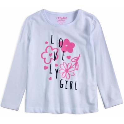 Dívčí tričko LOSAN LOVELY bílé – Zboží Dáma
