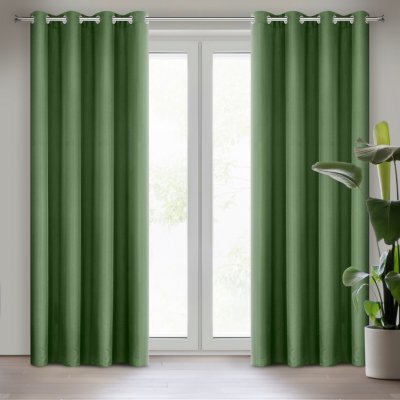 ZÁVĚS RITA 140X250 CM TMAVĚ ZELENÁ – Hledejceny.cz