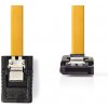 PC kabel NEDIS SATA Datový Kabel, 6 Gb/s | SATA 7-pin Zásuvka se Zámkem - SATA 7-pin Zásuvka se Zámkem – Úhlová 90 | 1 m | Žlutá