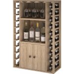 Expovinalia Regál na víno CORULLÓN Přírodní dub - masiv – Sleviste.cz