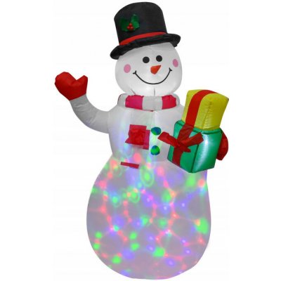 Nej-koberce Nafukovací sněhulák s RGB LED projektorem 150 cm – Hledejceny.cz