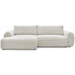 Bobochic Paris Lucien rohová pohovka bílá/béžová čtyřmístná – Sleviste.cz