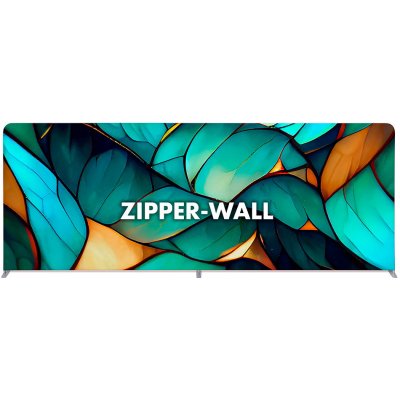 Jansen Display Rovná textilní reklamní stěna Zipper-Wall Straight Basic 600 x 230 cm – Zboží Dáma