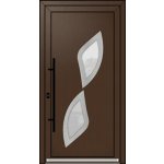 OknaDvereNaMiru.cz Vchodové plastové dveře INOX 8 antracit 100 x 205 cm – Zboží Mobilmania