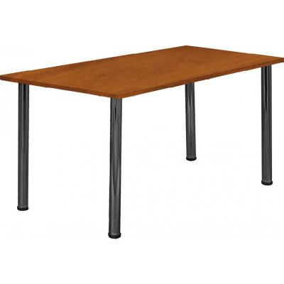 CRTR 120 Jídelní stůl 1194 x 800 mm, deska calvados tmavý / nohy černé RAL9005 – Zboží Mobilmania