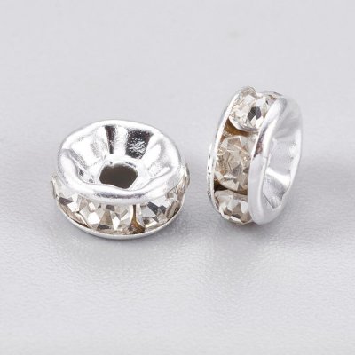 Mosazná rondelka - stříbrná - třída A - ∅ 6 x 3 mm - 1 ks – Sleviste.cz