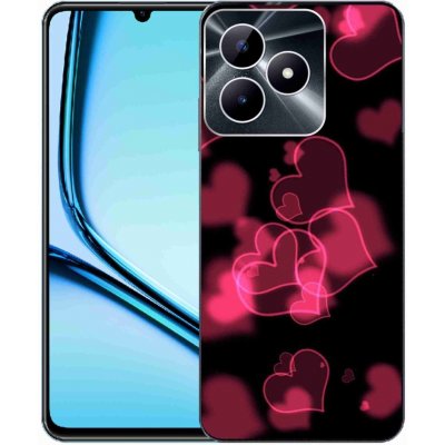 mmCase Realme Note 50 Gelový kryt červená srdíčka – Zboží Živě