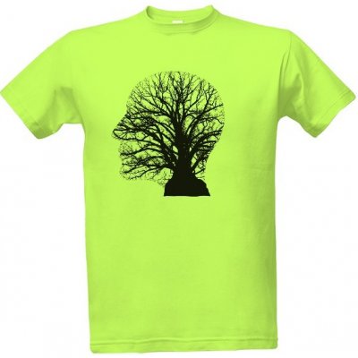 Tričko s potiskem Strom života obličej pánské Green apple – Zboží Mobilmania