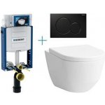 Geberit Kombifix Eco tlačítko Sigma01 černá WC Laufen Pro + sedátko 110.302.00.5 BY2 – Zboží Mobilmania