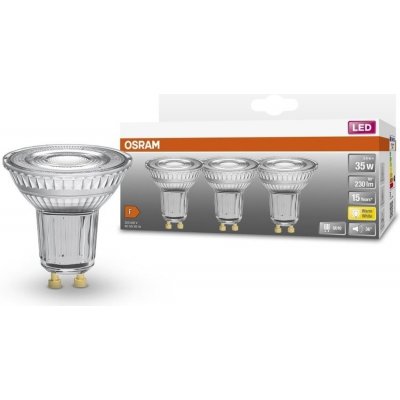 Osram 4058075452497 reflektorová LED bodovka GU10 2,6 W STAR, teplá bílá 3 ks – Zboží Mobilmania