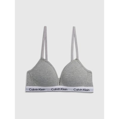 Calvin Klein dívčí podprsenka Girls Triangle Bra Modern Cotton G80G800629P6S šedá – Zboží Mobilmania