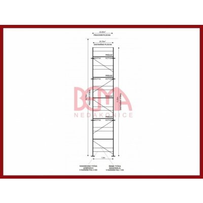 Bema kostka lešení 22,95 m² podlážky nové s průlezovou podlážkou – Sleviste.cz