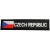 Nášivka Armed Nášivka Czech republic s vlajkou, černý podklad