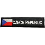 Armed Nášivka Czech republic s vlajkou, černý podklad – Sleviste.cz