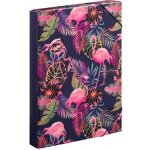 Baagl A4 Jumbo Plameňáci A-8269 modrá – Zboží Dáma