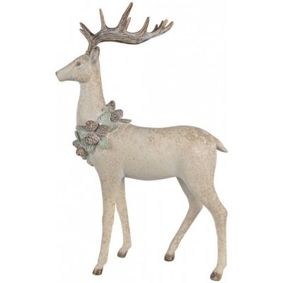 Clayre & Eef Dekorace figurka jelen Deer - 32*14*49 cm – Hledejceny.cz