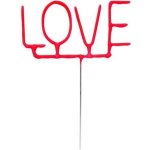 Folat Ozdoba na dort prskavka nápis LOVE – Zboží Mobilmania