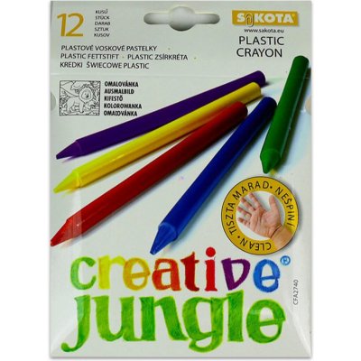 Sakota Voskovky Creative Jungle plastové 12 ks