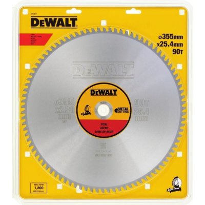 DeWALT Pilový kotouc 355 x 25,4 mm, 90 zubu - ocel pro DW872 DT1927 DT1927 – Zboží Mobilmania