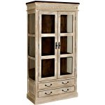 Bighome Antik 2 skleněná dvířka 180x90 cm mango a akácie – Hledejceny.cz
