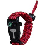 KPZ Outdoor Paracord 5 v 1 nastavitelný červená/černá – Zboží Mobilmania