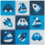 Ricokids Pěnová podložka puzzle 180x180cm 9 ks šedorůžov – Zboží Dáma