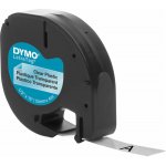 Dymo S0721530, černý tisk průhledný podklad, 4m x 12mm – Zbozi.Blesk.cz